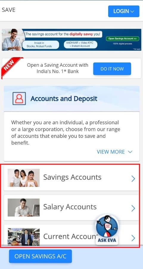 HDFC Bank Online Account Open