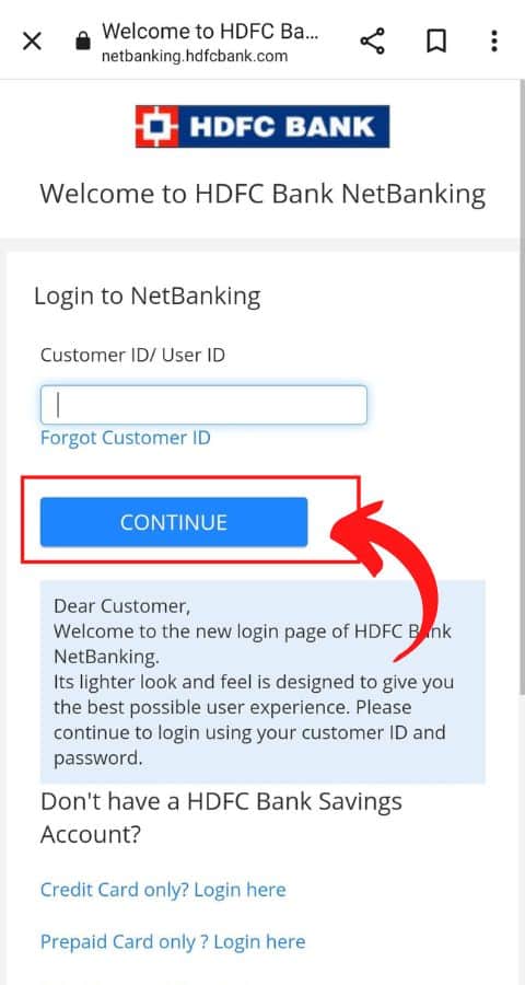 HDFC Bank Online Account Open